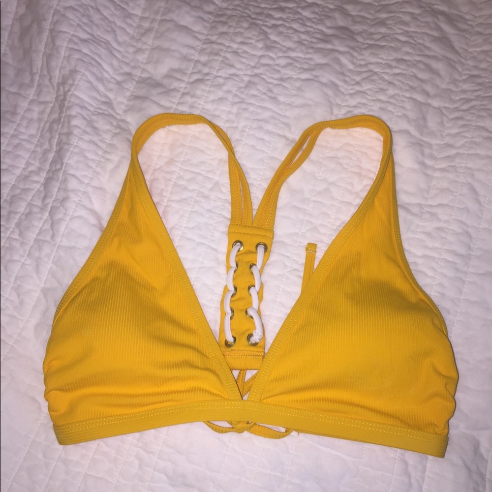Yellow Bikini Top NWOT